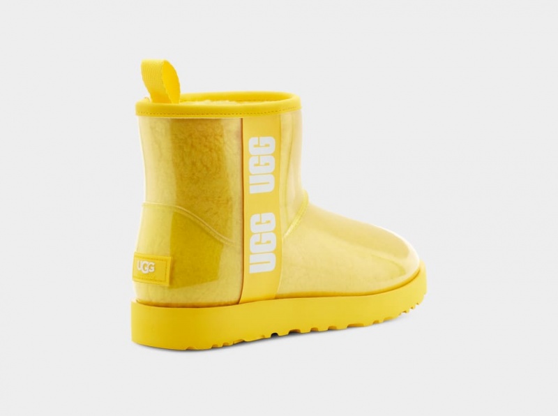 Ugg Classic Clear Mini Women's Boots Yellow | YHRDTZE-82