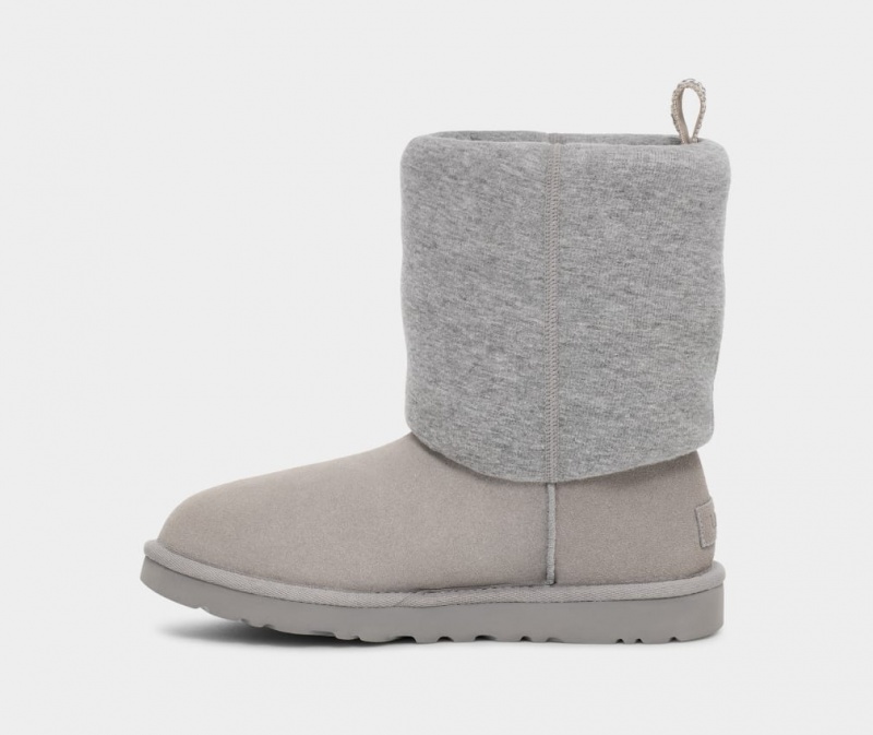 Ugg Classic Fur Jersey Cozy Women's Boots Grey | RAOMGEF-83