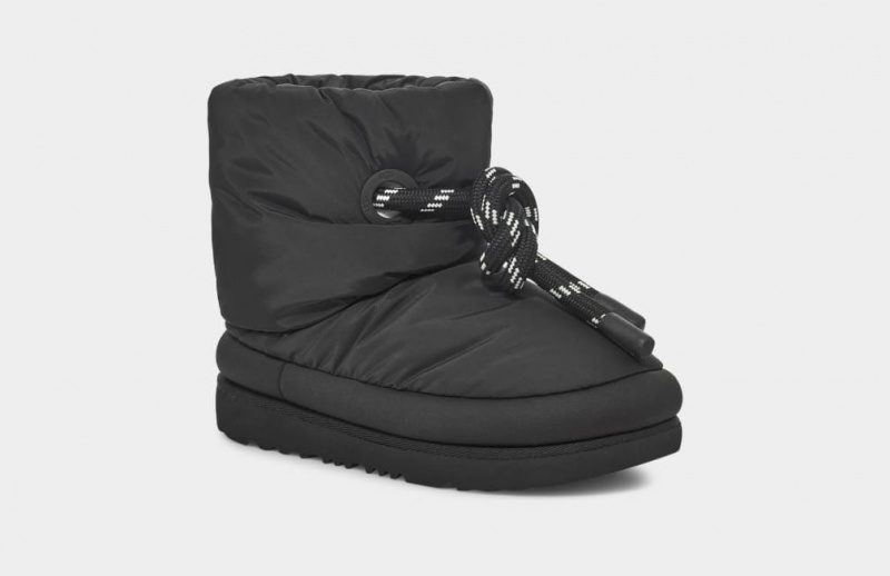 Ugg Classic Maxi Kids' Boots Black | GJHPQWA-10