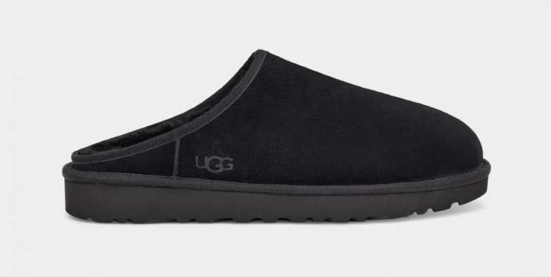 Ugg Classic Men\'s Slippers Black | YPNKLEU-50