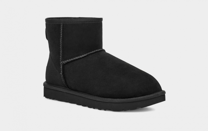 Ugg Classic Mini II Women's Boots Black | VBYEFGT-87