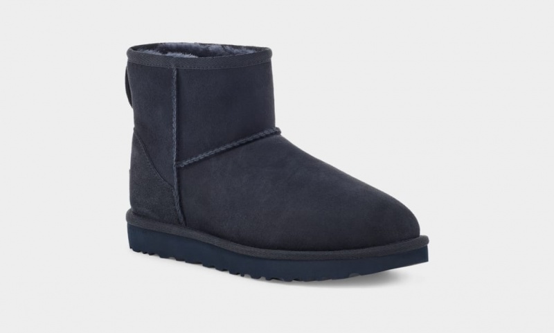 Ugg Classic Mini II Women's Boots Blue | GZCTUHL-91