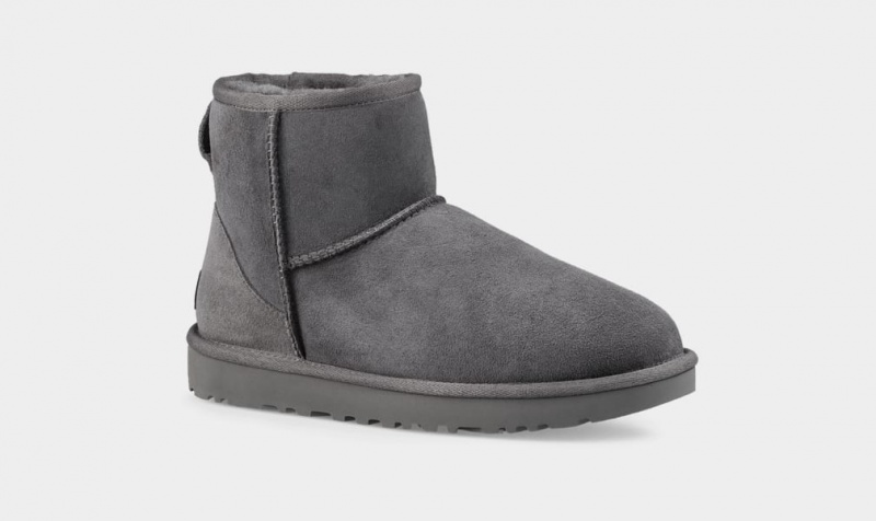 Ugg Classic Mini II Women's Boots Grey | XKFDHUA-83