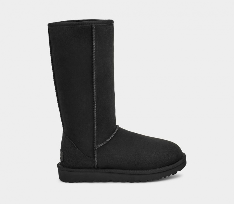 Ugg Classic Tall II Women\'s Boots Black | WQFVHAB-48