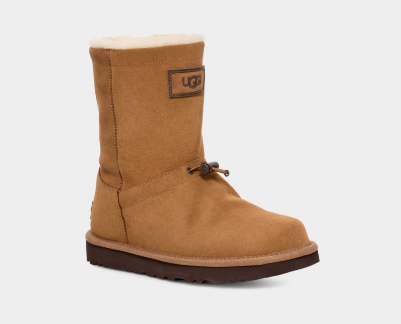 Ugg Classic Toggler Women's Boots Brown | QXNLZCA-46