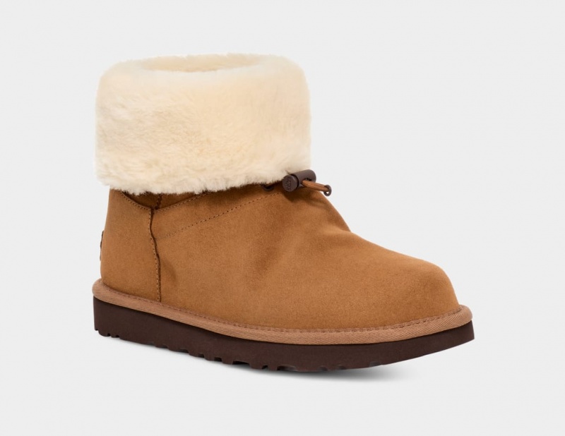 Ugg Classic Toggler Women's Boots Brown | QXNLZCA-46