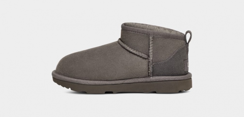 Ugg Classic Ultra Mini Kids' Boots Grey | TMFZBQK-31