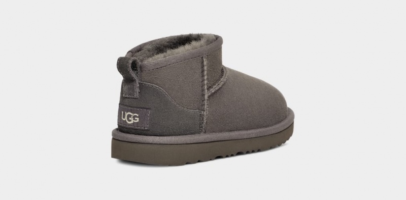 Ugg Classic Ultra Mini Kids' Boots Grey | TMFZBQK-31