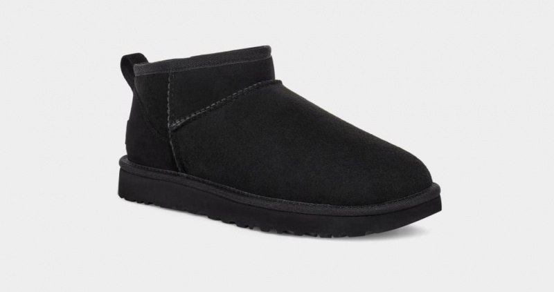 Ugg Classic Ultra Mini Women's Boots Black | YVMTWQF-31