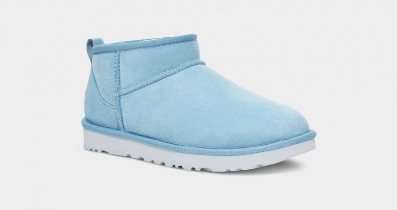 Ugg Classic Ultra Mini Women's Boots Blue | MHVIOAC-59