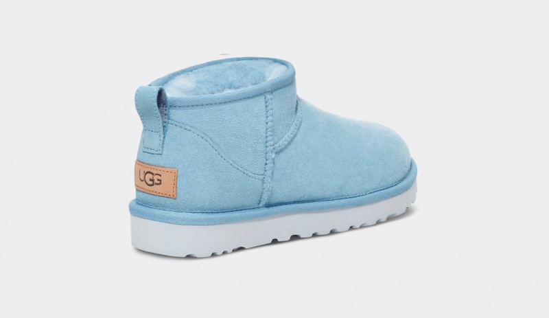 Ugg Classic Ultra Mini Women's Boots Blue | MHVIOAC-59