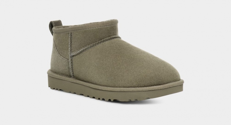 Ugg Classic Ultra Mini Women's Boots Green | OKXBTID-17