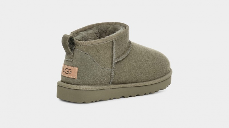 Ugg Classic Ultra Mini Women's Boots Green | OKXBTID-17