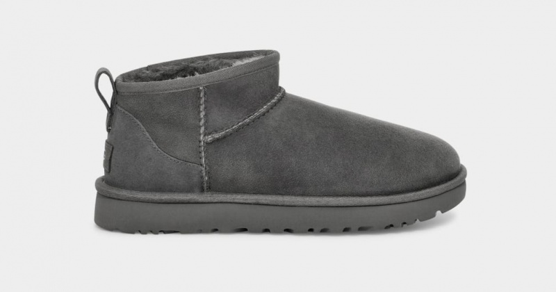 Ugg Classic Ultra Mini Women\'s Boots Grey | NCJYMQL-63