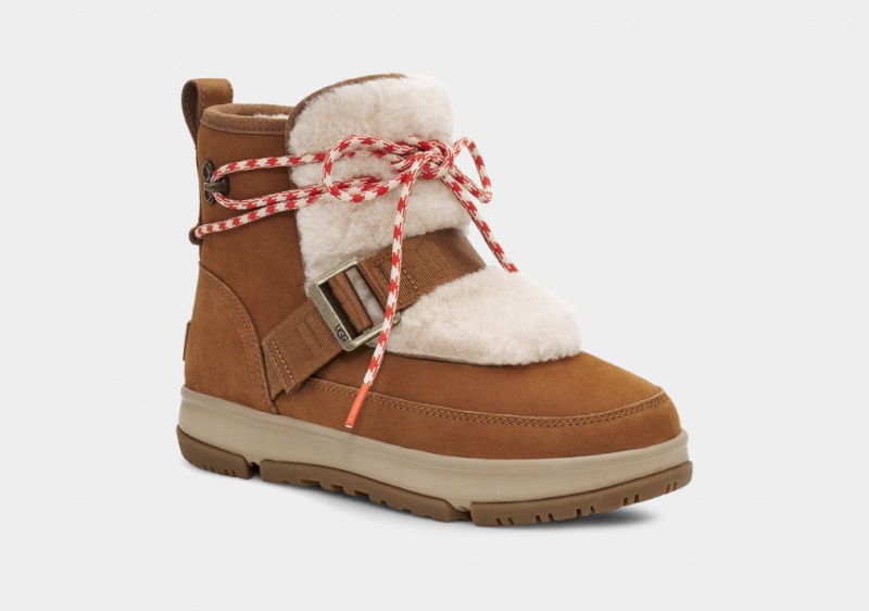 Ugg Classic Weather Hiker Women's Boots Brown | RQSAYEM-01