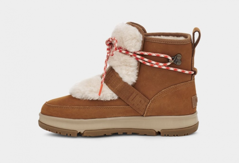 Ugg Classic Weather Hiker Women's Boots Brown | RQSAYEM-01