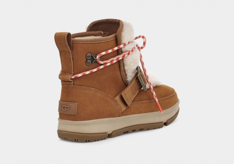 Ugg Classic Weather Hiker Women's Boots Brown | RQSAYEM-01