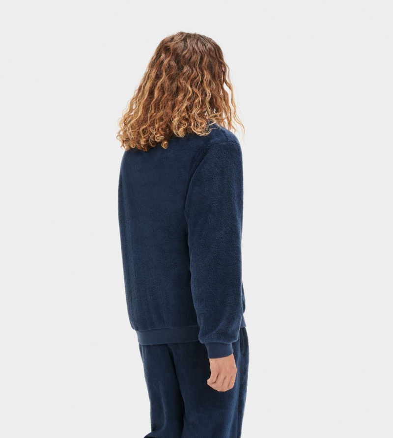 Ugg Coby Pullover Men's Sweatshirt Navy | HXROTAU-37