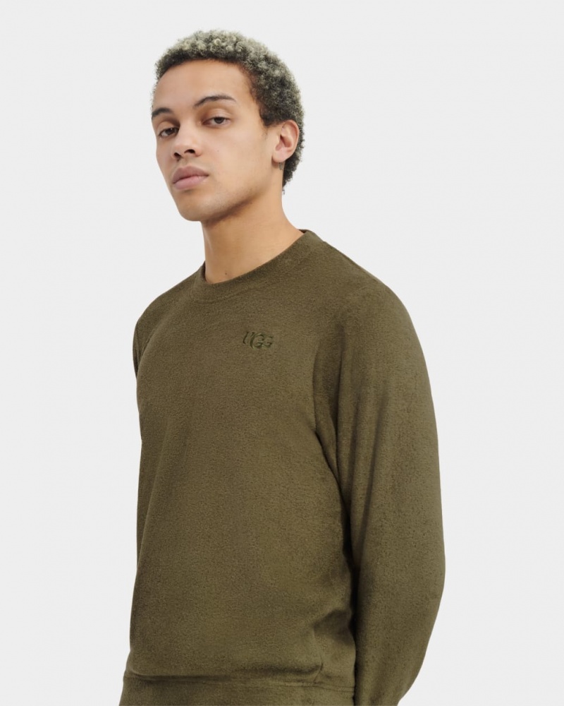 Ugg Coen Men's Tops Olive | WVXGUTM-15