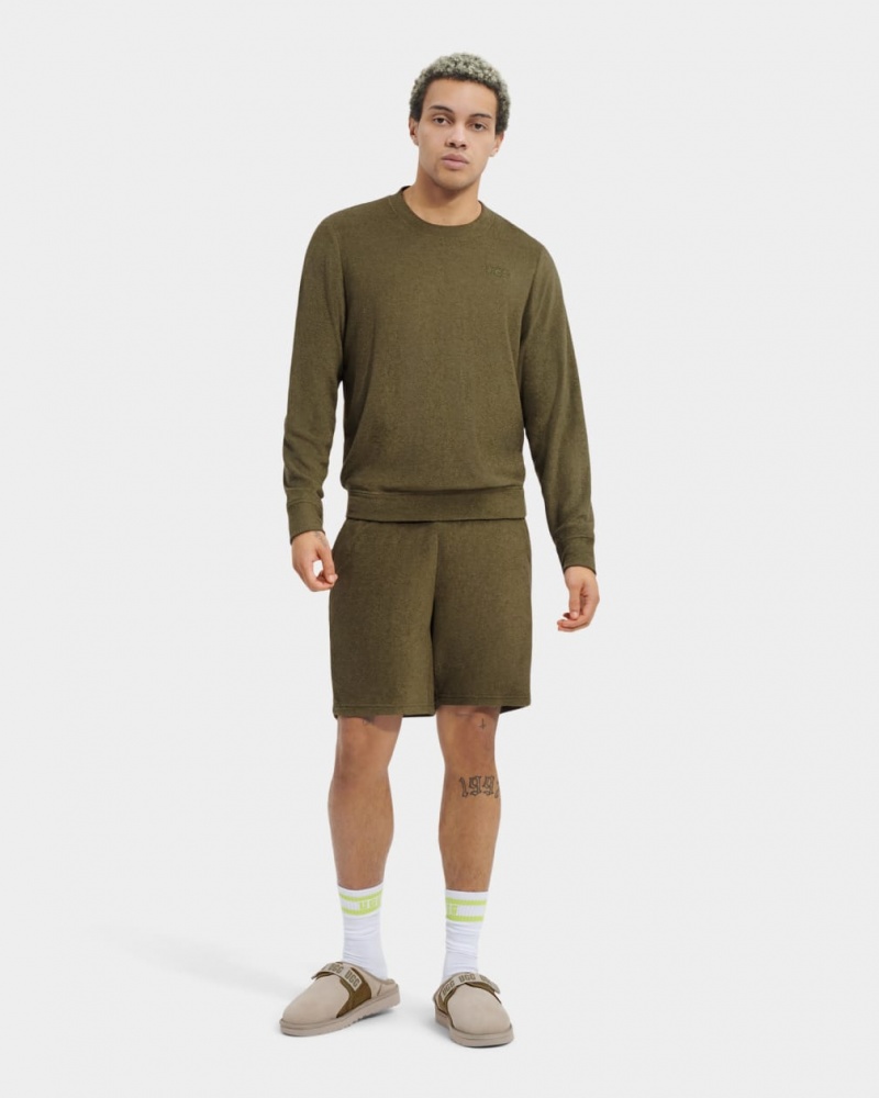 Ugg Coen Men's Tops Olive | WVXGUTM-15