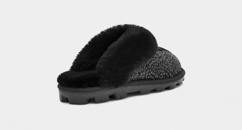 Ugg Coquette Sparkle Spots Women's Slippers Black | GTNQEZF-86