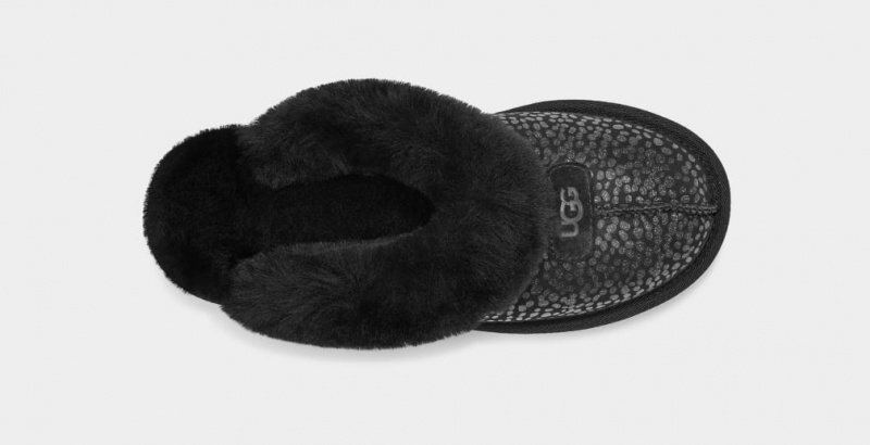 Ugg Coquette Sparkle Spots Women's Slippers Black | GTNQEZF-86