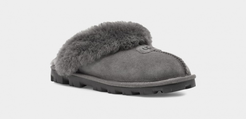 Ugg Coquette Women's Slippers Grey | TXUVMOJ-73