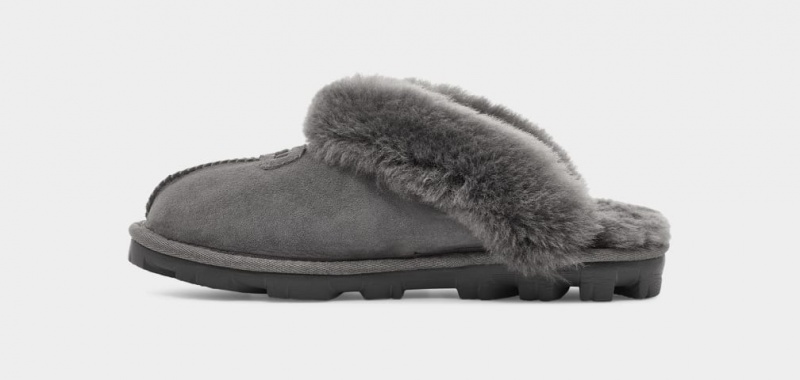 Ugg Coquette Women's Slippers Grey | TXUVMOJ-73