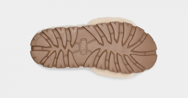 Ugg Cozetta Curly Graphic Women's Slippers Beige | NKGFHML-12