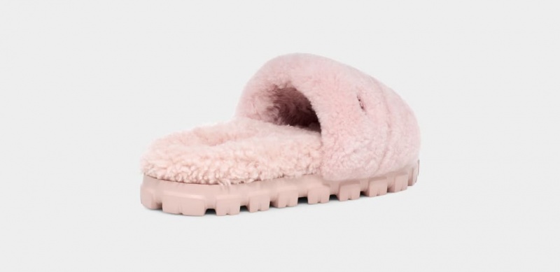 Ugg Cozetta Curly Women's Slides Pink | XYLHMOQ-49