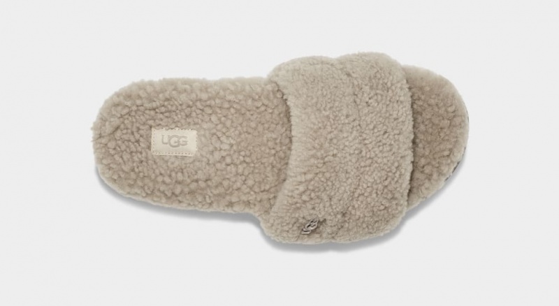 Ugg Cozetta Curly Women's Slippers Grey | EGMAPIH-76