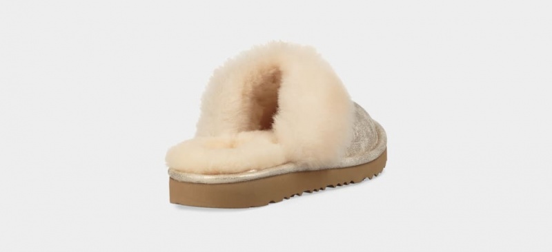 Ugg Cozy II Metallic Kids' Slippers Gold | SKOBZJT-18