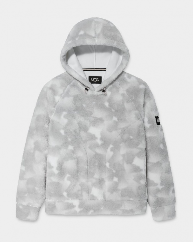 Ugg Dannen Sherpa Men's Hoodie White / Camo | JMEOUYX-47