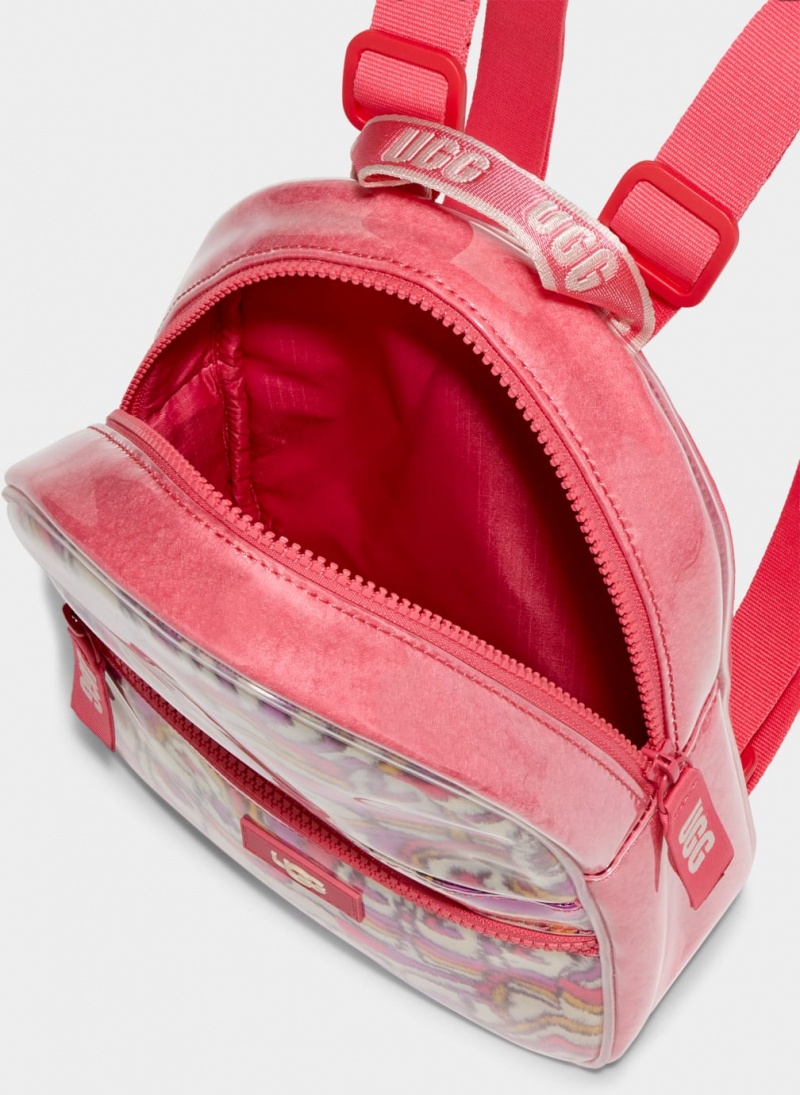 Ugg Dannie II Mini Clear Women's Backpacks Coral | ZYQJSBH-79