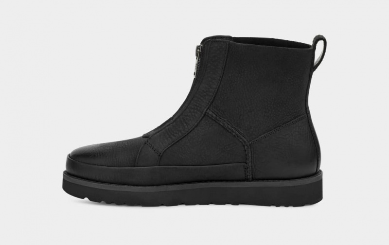 Ugg Deconstructed Front Zip Women's Boots Black | CXIYJWF-26