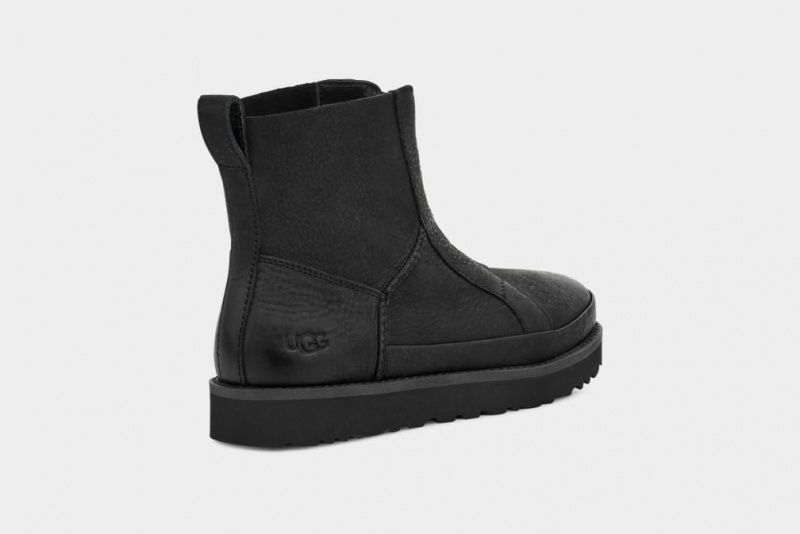 Ugg Deconstructed Front Zip Women's Boots Black | CXIYJWF-26