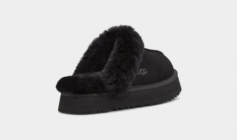 Ugg Disquette Women's Slippers Black | MPXIYGR-37