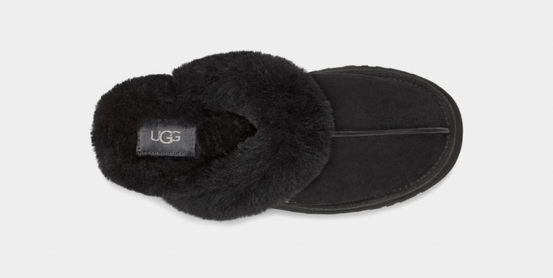 Ugg Disquette Women's Slippers Black | MPXIYGR-37