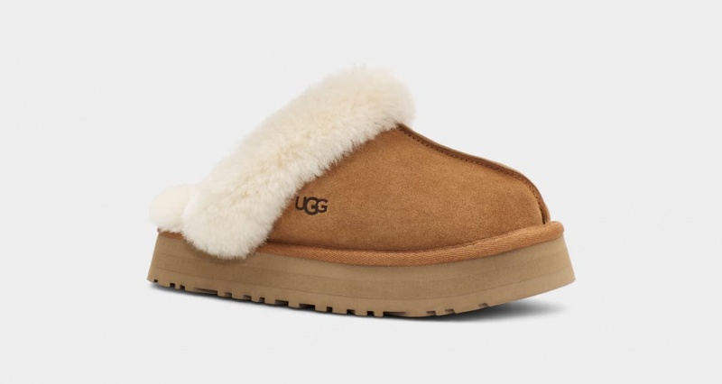 Ugg Disquette Women's Slippers Brown | DAGZUVF-03