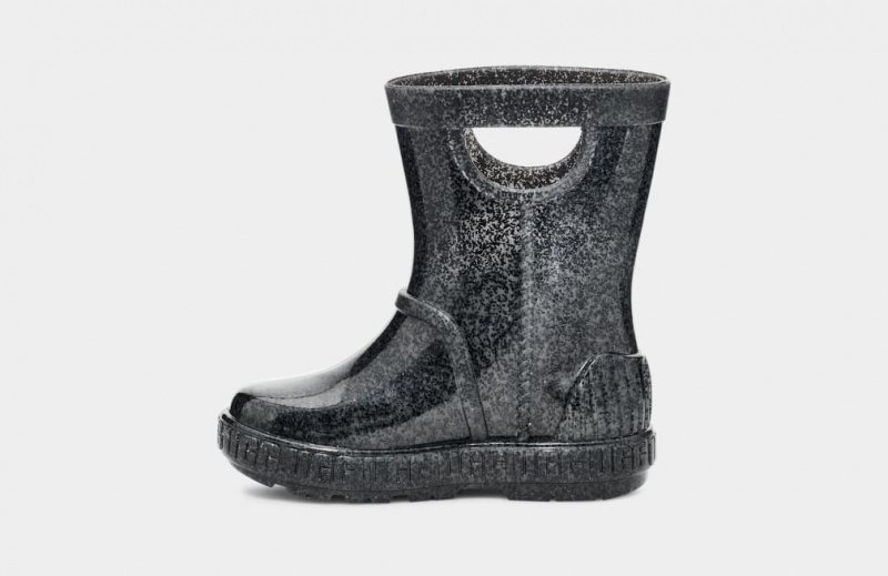 Ugg Drizlita Glitter Kids' Boots Black | RXPZIQE-84