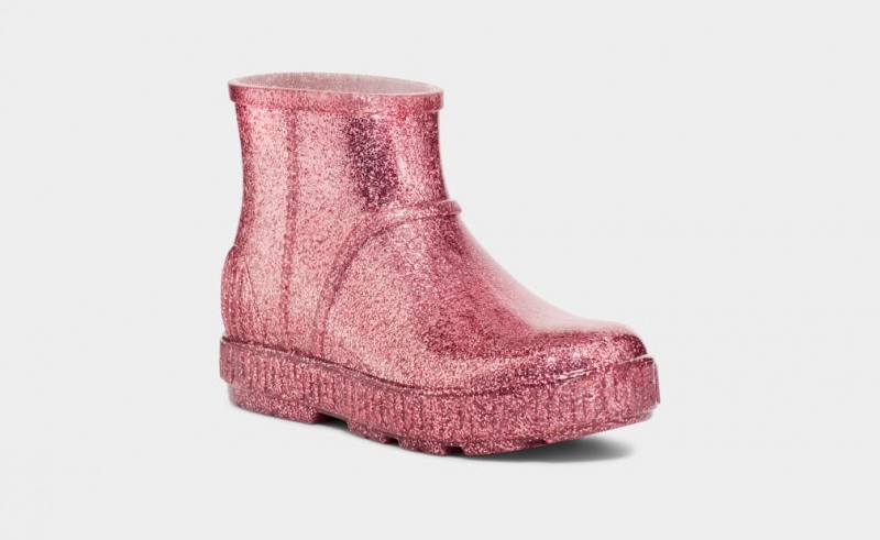 Ugg Drizlita Glitter Kids' Boots Pink | ZKBEQJR-50