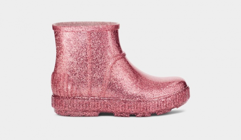 Ugg Drizlita Glitter Kids\' Boots Pink | ZKBEQJR-50