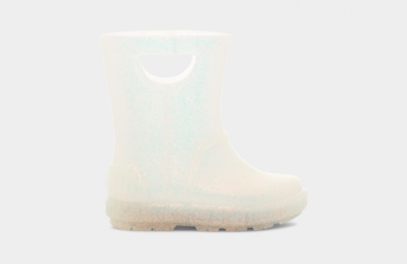 Ugg Drizlita Glitter Kids\' Boots White | YULXWBN-04