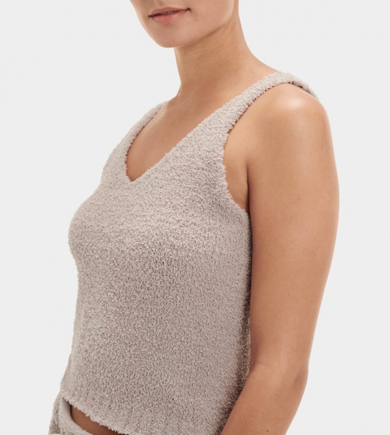 Ugg Dulcie Knit Women's Tops Grey | VXAKYFB-46