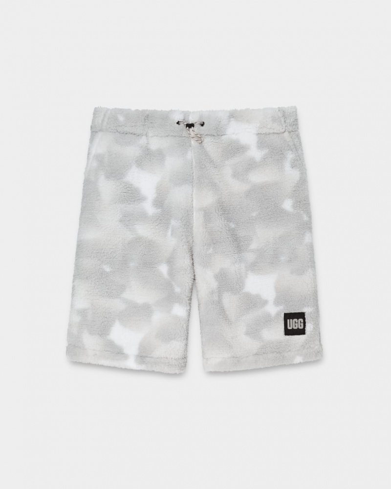 Ugg Eckard Sherpa Men's Shorts White / Camo | IQRULBV-10