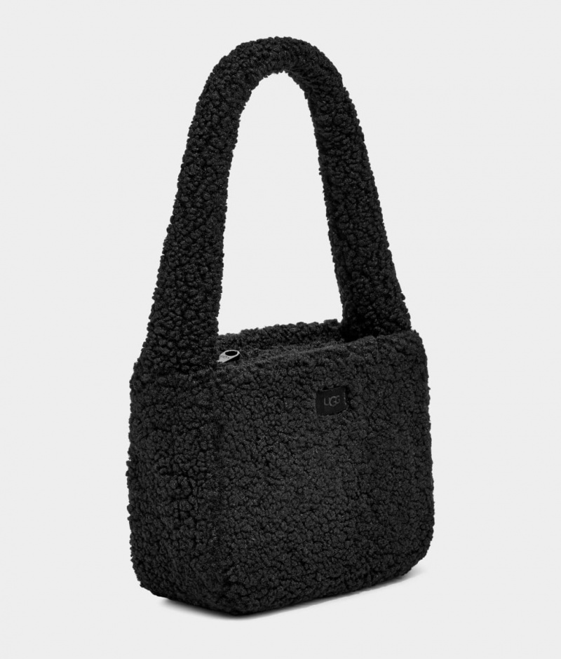 Ugg Edalene Sherpa Women's Shoulder Bags Black | LQUXBKI-36