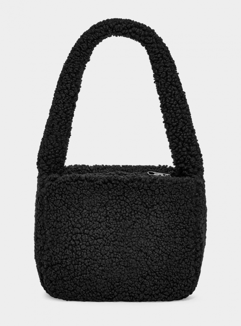 Ugg Edalene Sherpa Women's Shoulder Bags Black | LQUXBKI-36