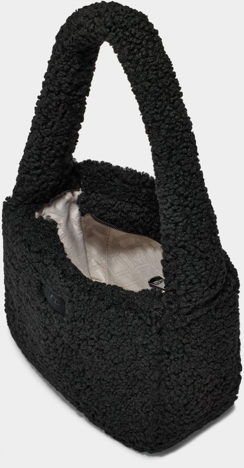 Ugg Edalene Sherpa Women's Shoulder Bags Black | LQUXBKI-36