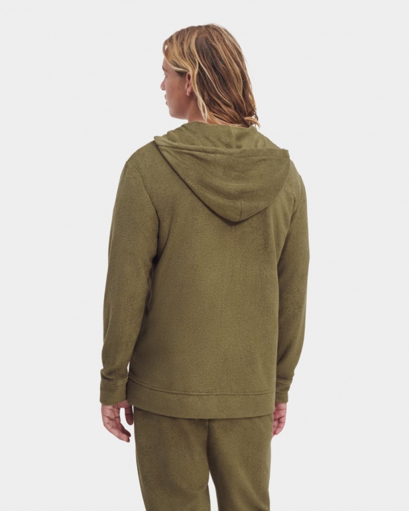 Ugg Edmond Men's Sweatshirt Olive | CHDYBEM-41