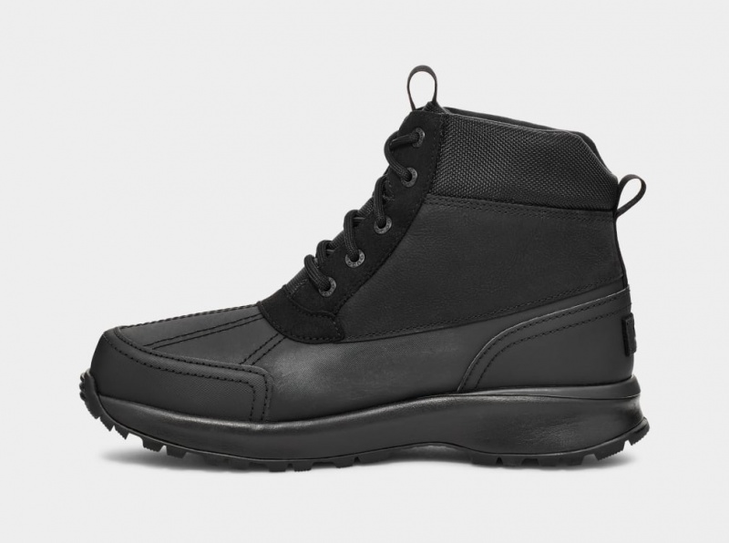 Ugg Emmett Duck Men's Boots Black | YQNJZBH-80